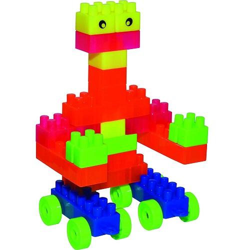 Brilliant Blocks Robots Building Block Toy for Kids Creativity Developmental Toys & Games for Children Age 3+ Years - 28 PCS Multi color