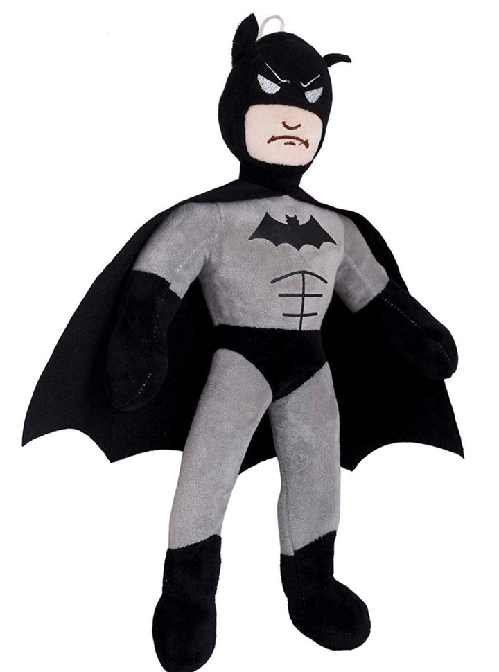 Plush Soft Toys for Boys/Girls Batman Super Hero Cartoon Character Soft Toy for Kids - 40 cm Black