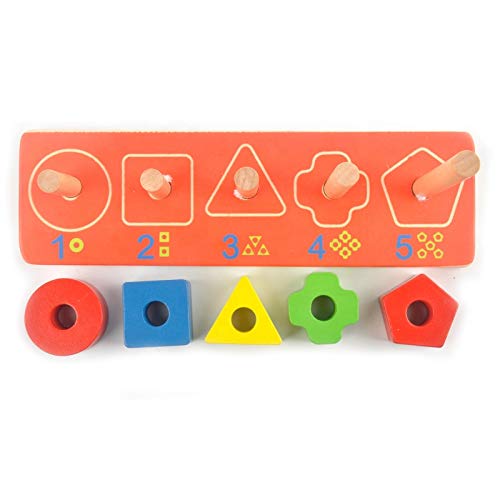 3 in 1 Wooden Shape & Colour Sorting Wooden Toy for Kids
