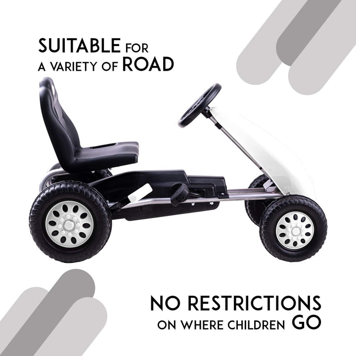 Cruiser Pro Pedal Go Kart Racing Ride on Kids Car, Baby Car with High Backrest Seat, Pedal | Ride On Kids Baby Car Go Kart Tricycle | Go Kart Car for Kids to Drive 2-4 Years Boys Girls