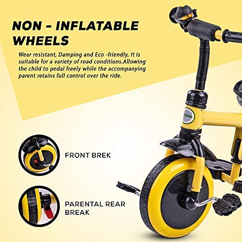 Elantra 2 in 1 Convertible Kids Tricycle, Baby Tricycle Trikes with Adjustable