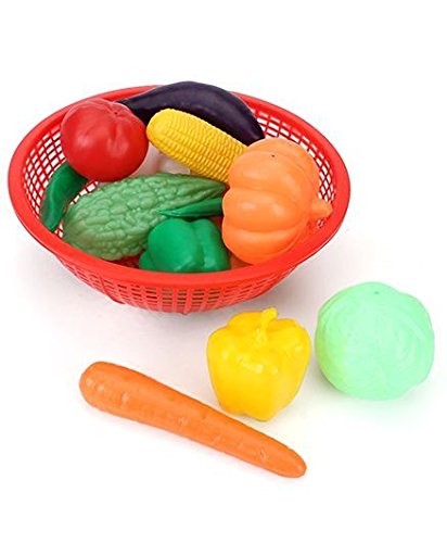 Ratnas Premium Quality Vegetable Set Basket for Kids 15 Pieces. Let You Kid recognise Different Vegetables and Colours