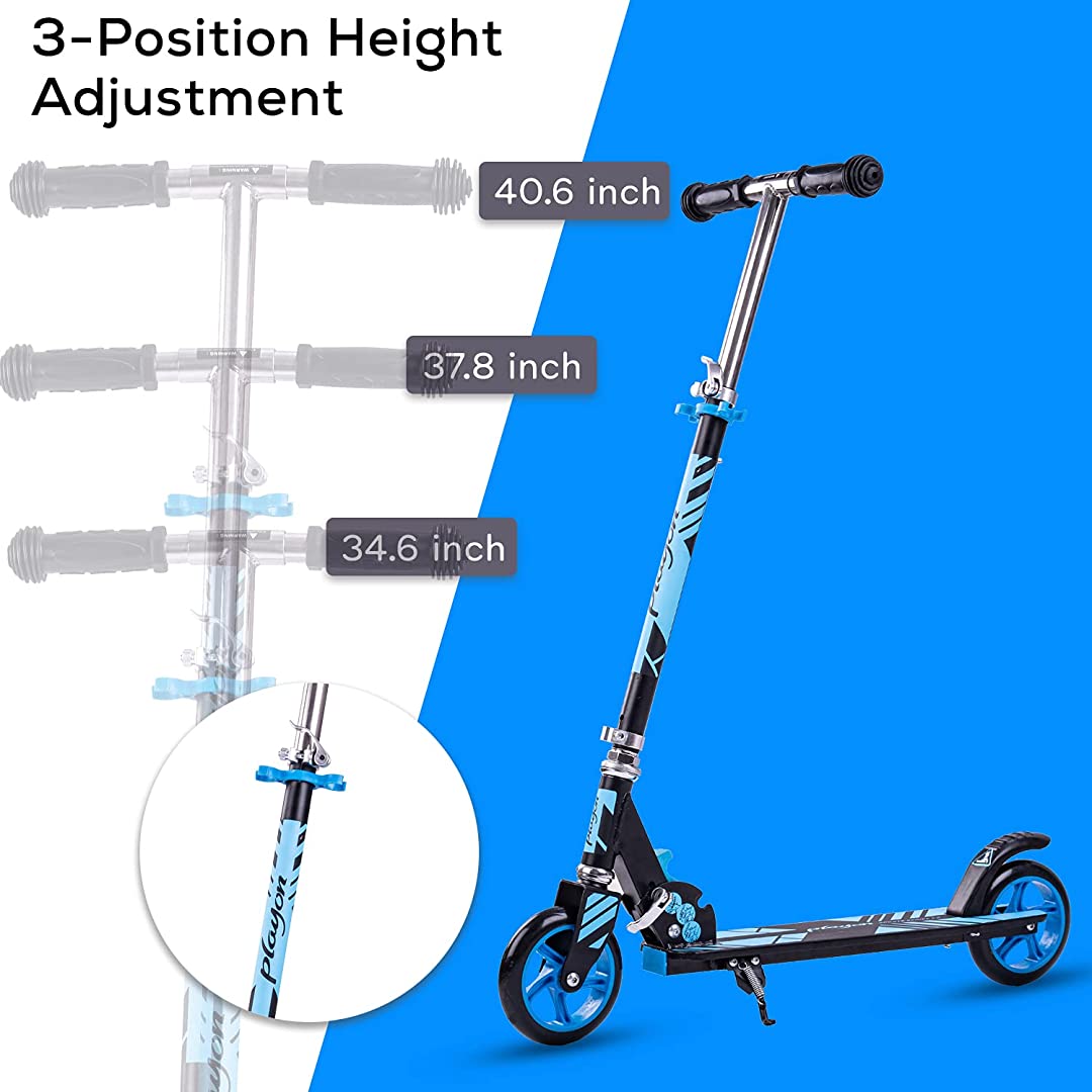 Foldable PU Wheels Road Runner Skate Scooter for Kids /Baby Runner Kick Scooter with Adjustable Height, Weight Capacity 60 kgs