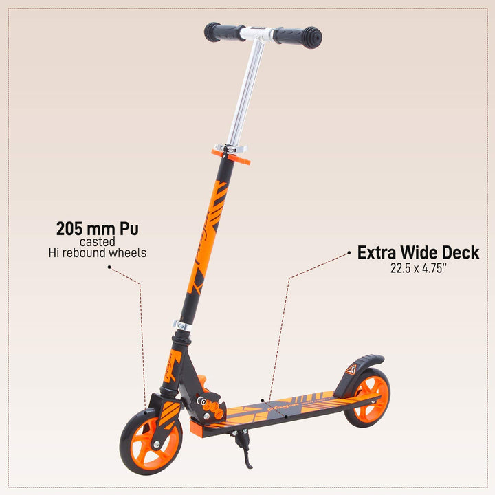Foldable PU Wheels Road Runner Skate Scooter for Kids /Baby Runner Kick Scooter with Adjustable Height, Weight Capacity 60 kgs