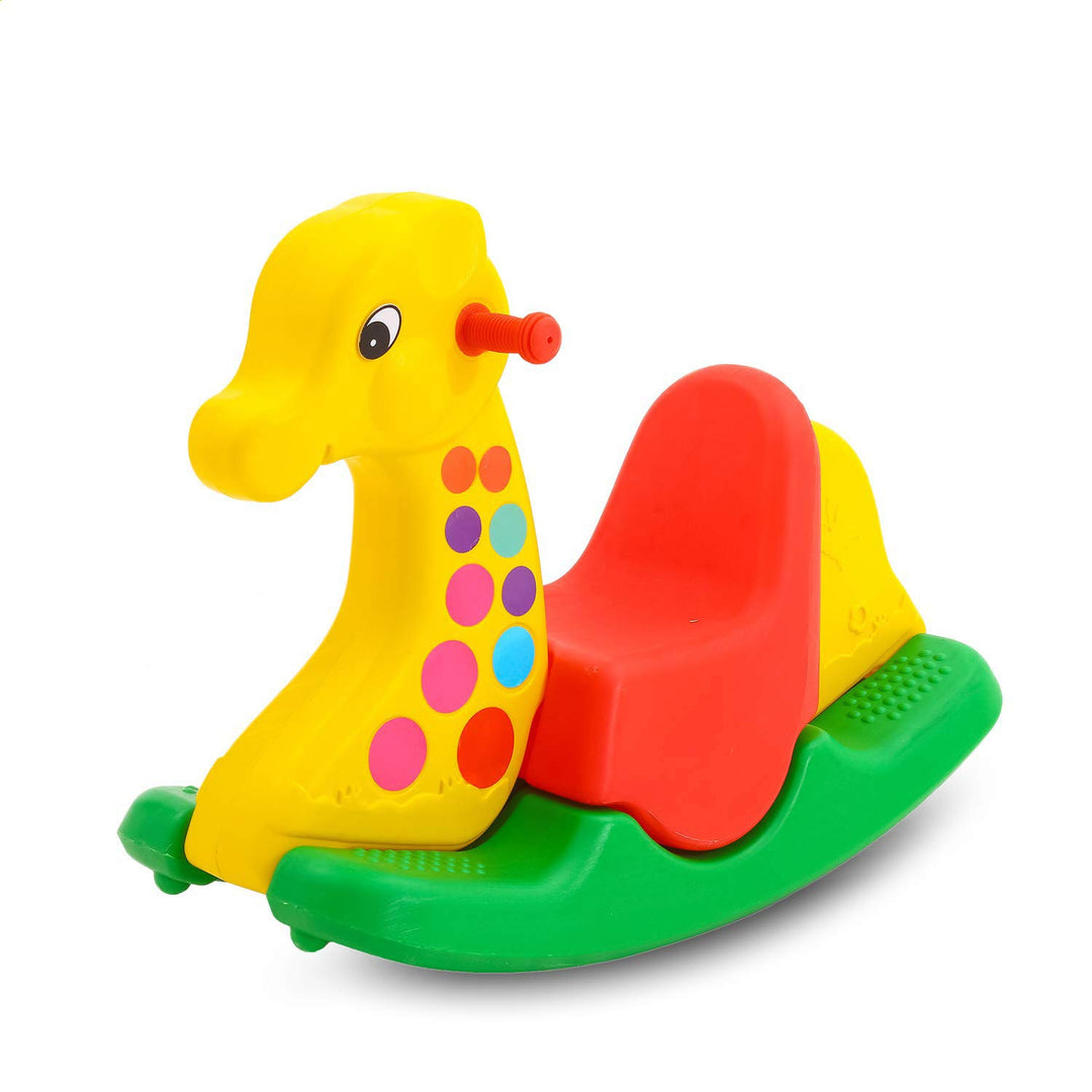 Baby Plastic Horse Rocker Ride-on Toy for Indoors and Outdoors for Boys and Girls (Multicolour)