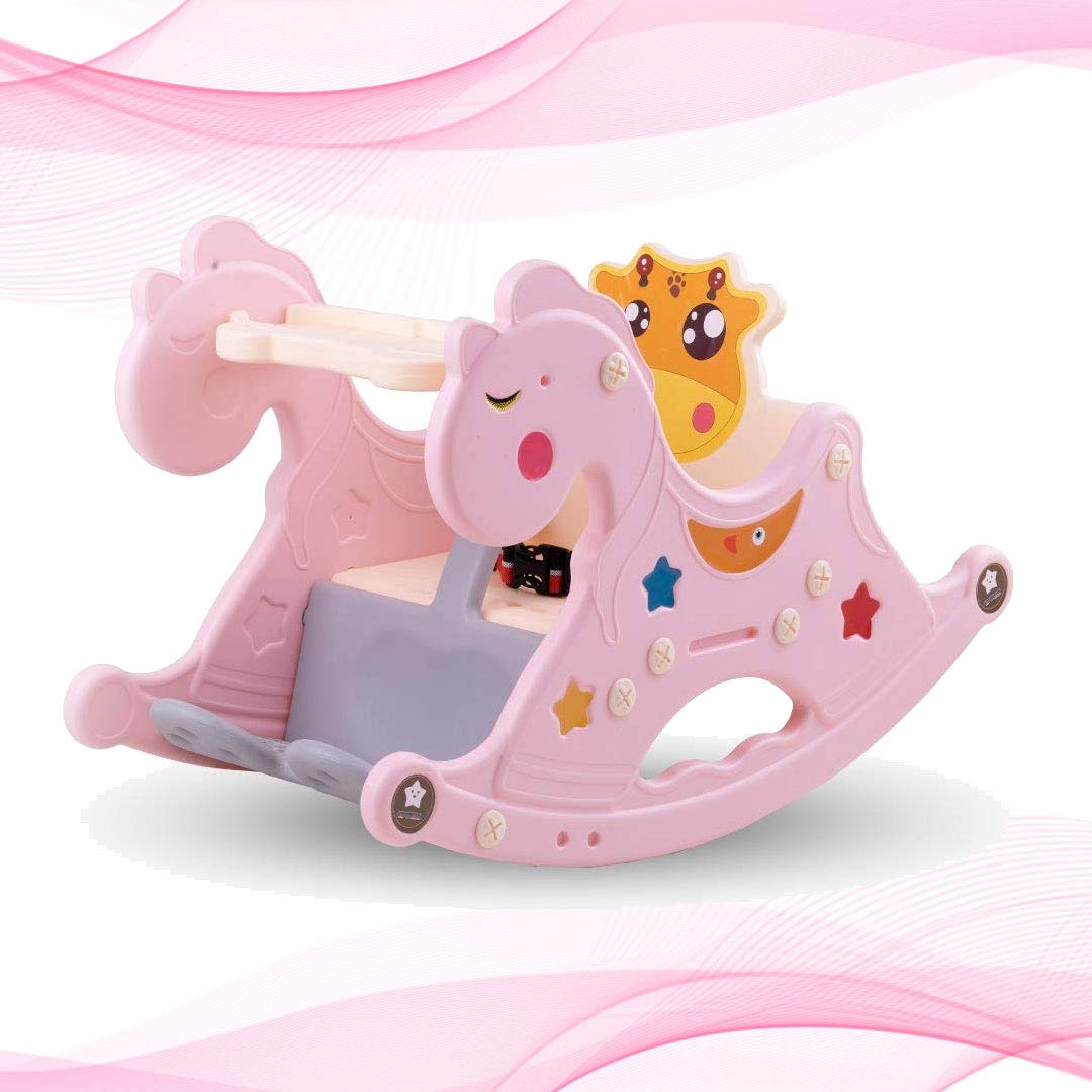 Baby Rocking Horse for Kids/Toddlers Chair for Plastic Ride-on Toy Table Indoors and Outdoors for 12 Months-3 Years Boys and Girls