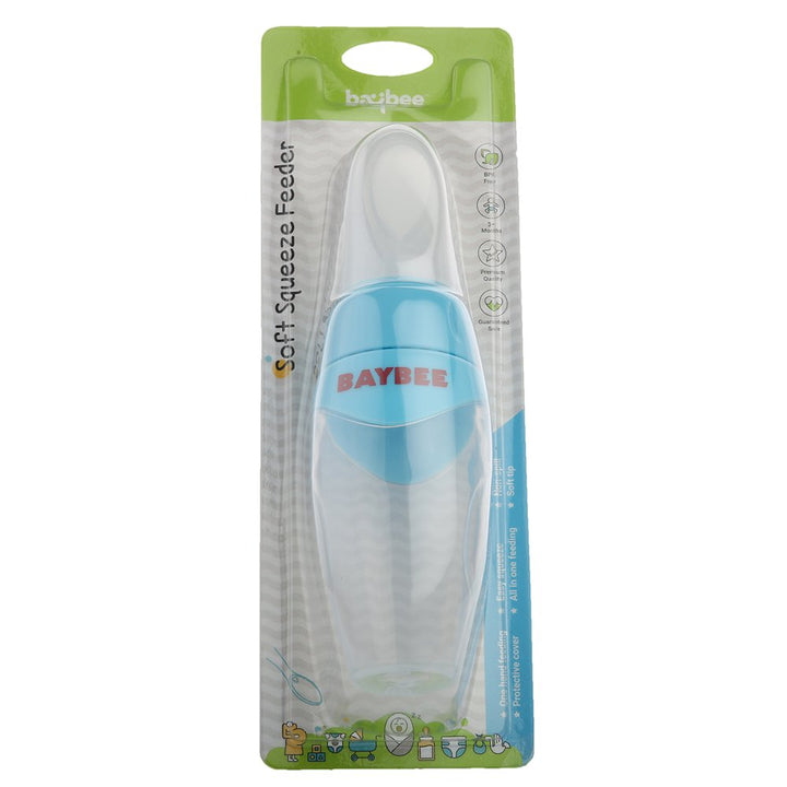 squeeze feeding bottle with spoon