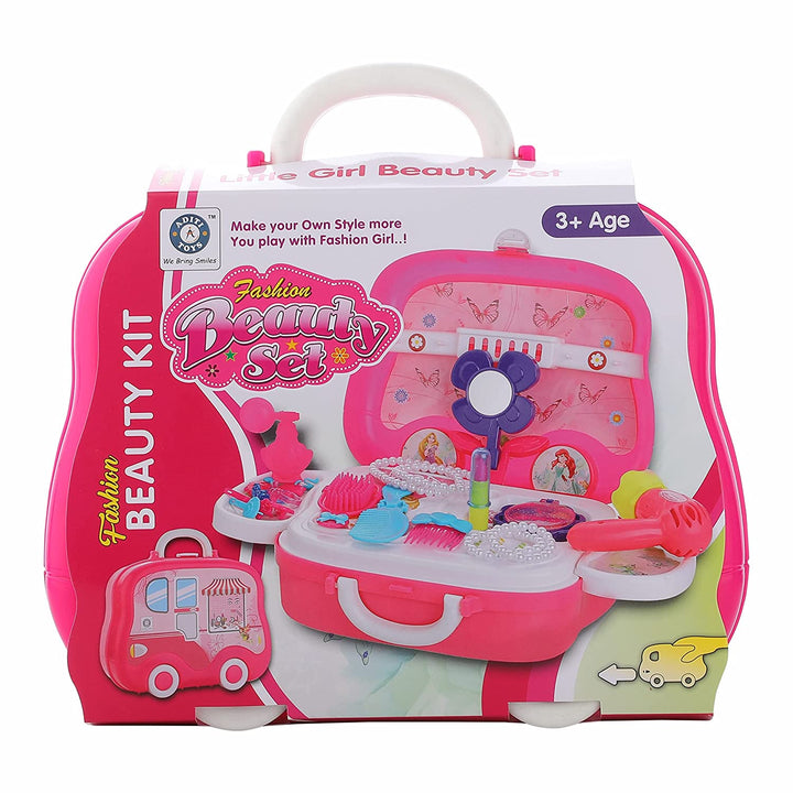 Beauty Kit Toy Set for Kids Pretend Play Non Toxic Beauty Makeup Kit Set for Baby Girl 3+ years