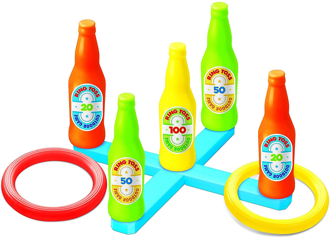 Ratna's Bottle Ring Toss Game for Kids and Adults - Age Group - 3 - 15 Years - (Pack of 1)