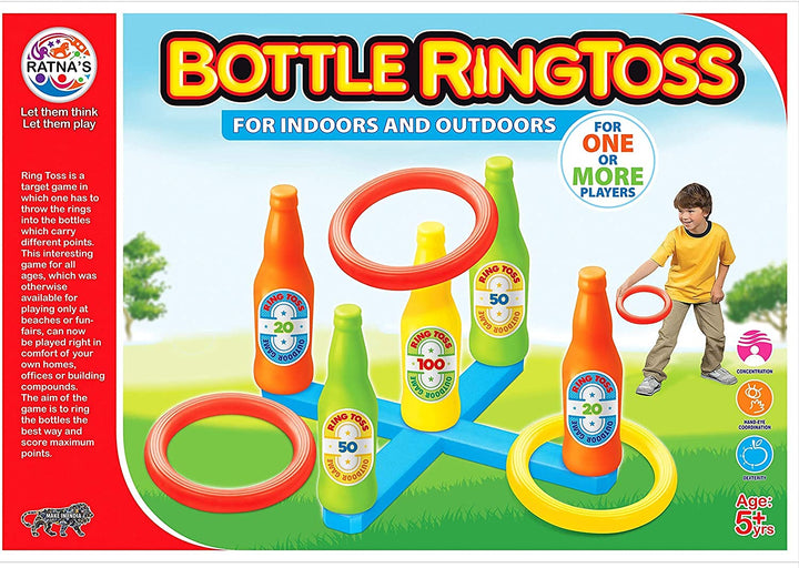 Ratna's Bottle Ring Toss Game for Kids and Adults - Age Group - 3 - 15 Years - (Pack of 1)