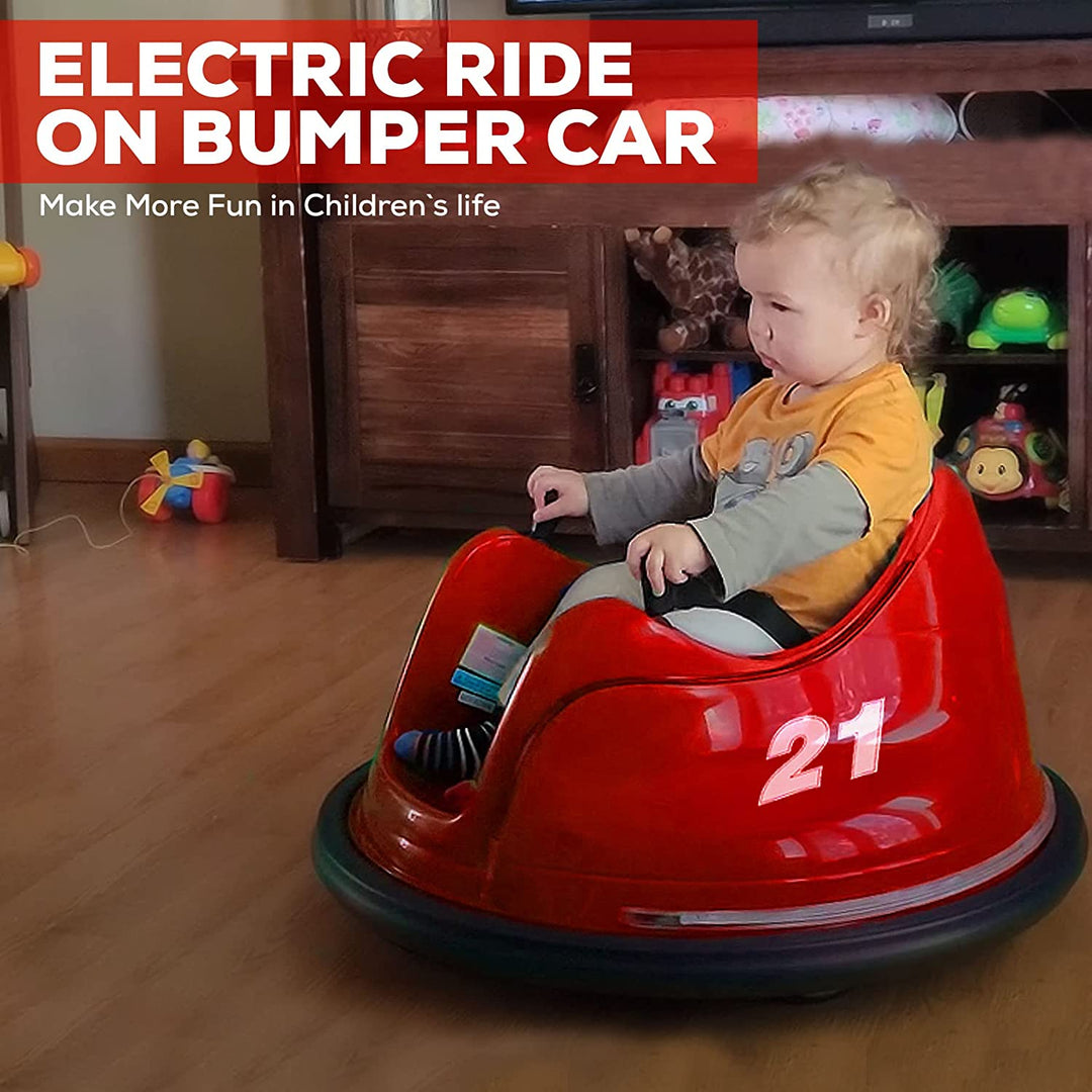 Rapid Rechargeable Battery Operated Cars for Kids, Electric Ride on Bumper Car for Kids with Dual Joystick, Baby Car with Flashing Light and 360 Spin, Battery Operated Ride on Kids Car, Electric Vehicle for 2 to 8 Years Boys & Girls