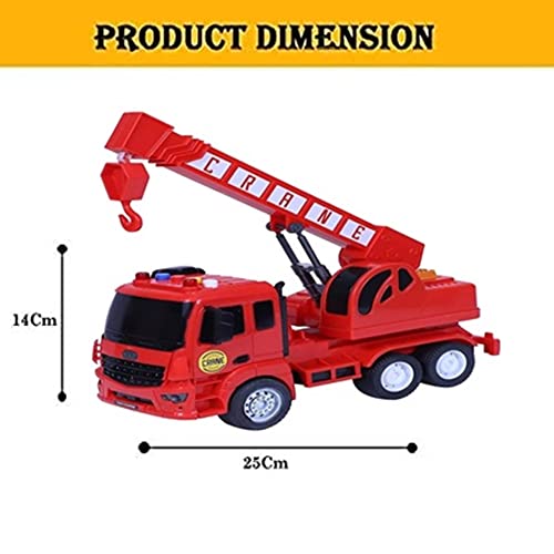 Friction Powered Toy Trucks for 3+ Years Old Boys and Girls, Light & Sound Truck)
