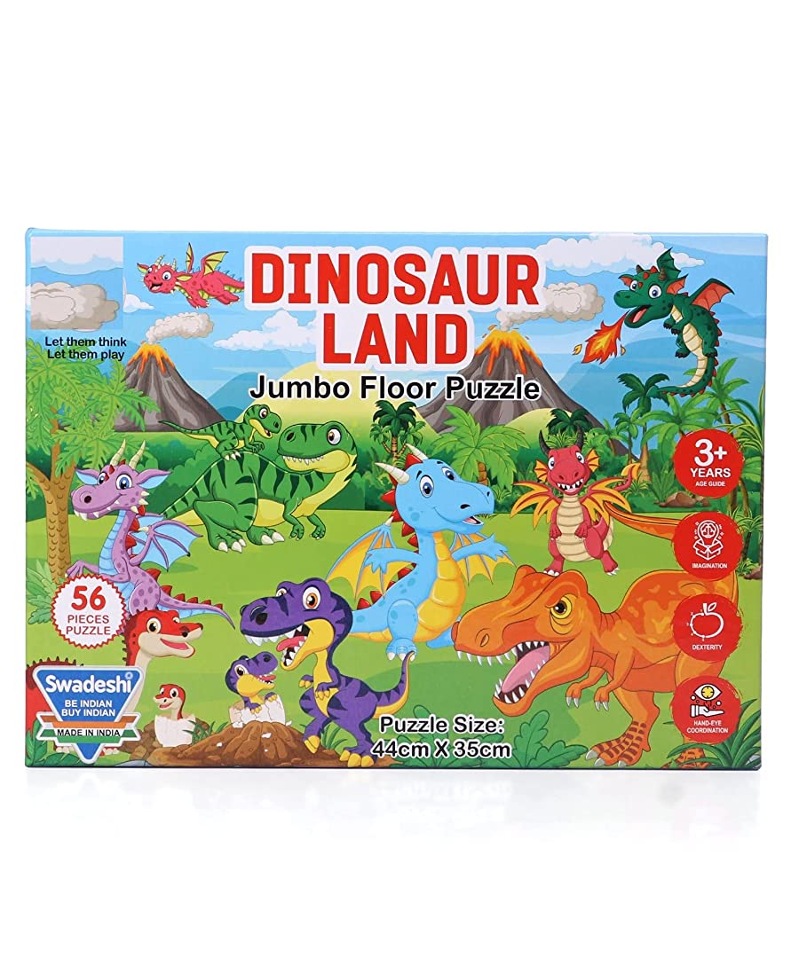 Ratna's Dinosaur Land 56 Pieces Jigsaw Puzzle for Kids