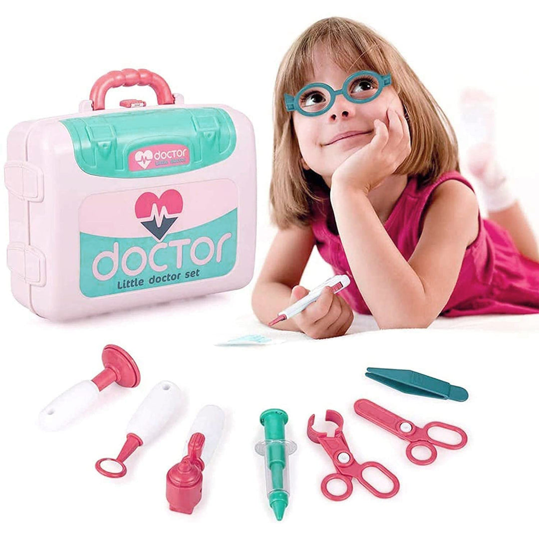 3 in 1 Doctor Set for Kids, Portable Pretend Play Little Doctor Set Toys for Kids, Role Play Doctor Set Kids Toys for Girls & Boys, Medical Accessories Toy Set, Suitcase Doctor Kit Toy for Kids
