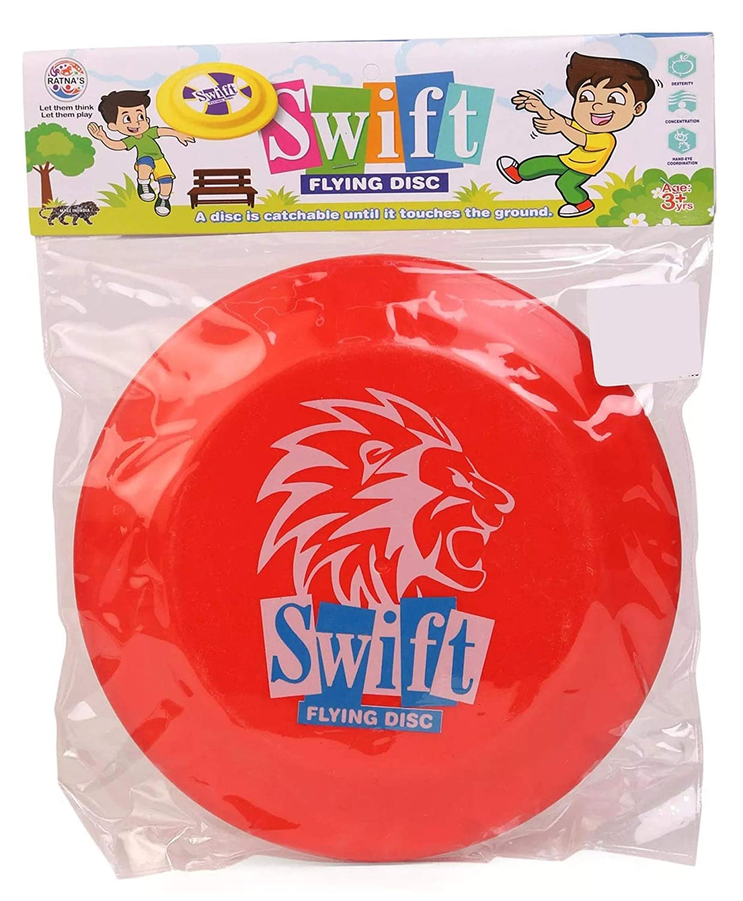 Ratna's Premium Quality Plastic Swift Flying Disc for Kids Outdoor Play Age 3  - 10 Years