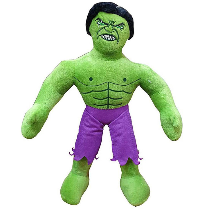 Stuffed Soft Toys for Boys/Girls Super Hero Hulk Cartoon Character Soft Toy for Kids - 40 cm Green