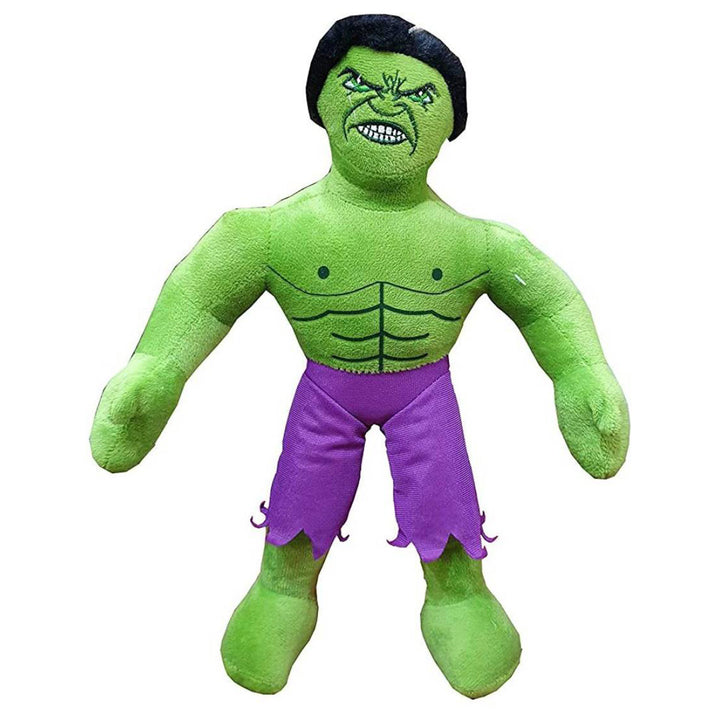 Stuffed Soft Toys for Boys/Girls Super Hero Hulk Cartoon Character Soft Toy for Kids - 40 cm Green