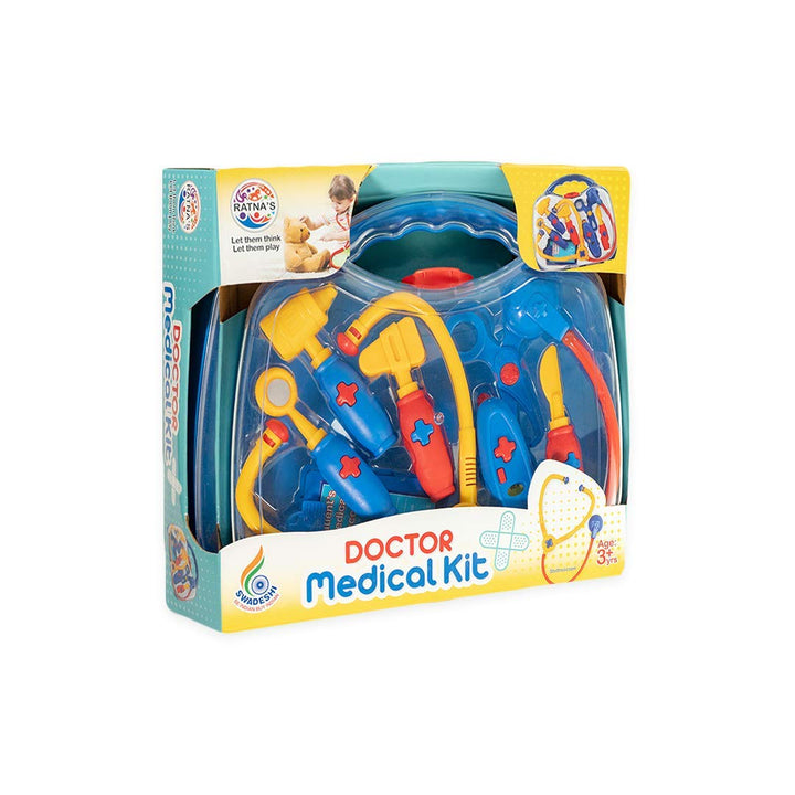 Ratna's Premium Quality Doctor Medical Kit for Kids. Includes 8 Different Medical Equipments
