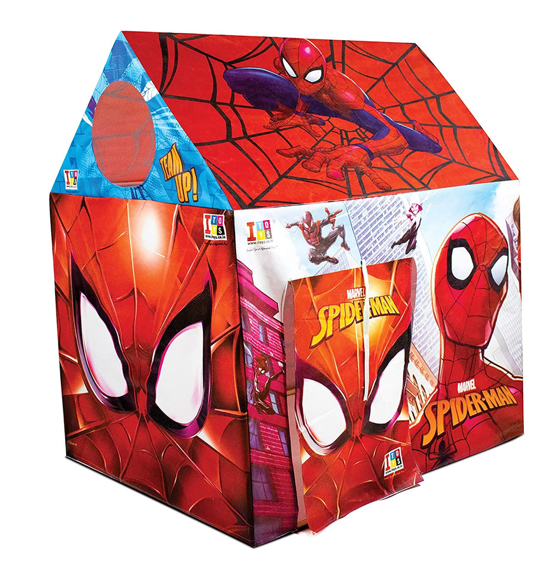 Kid's Play House Pipe Tent for Children's Play Tent House for Kids 5 Years and Above Water Repellent Big Size Play House for Girls and Boys (Spider, Red)