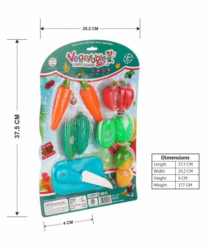 Vegetable Set of 7 pieces - Multicolor